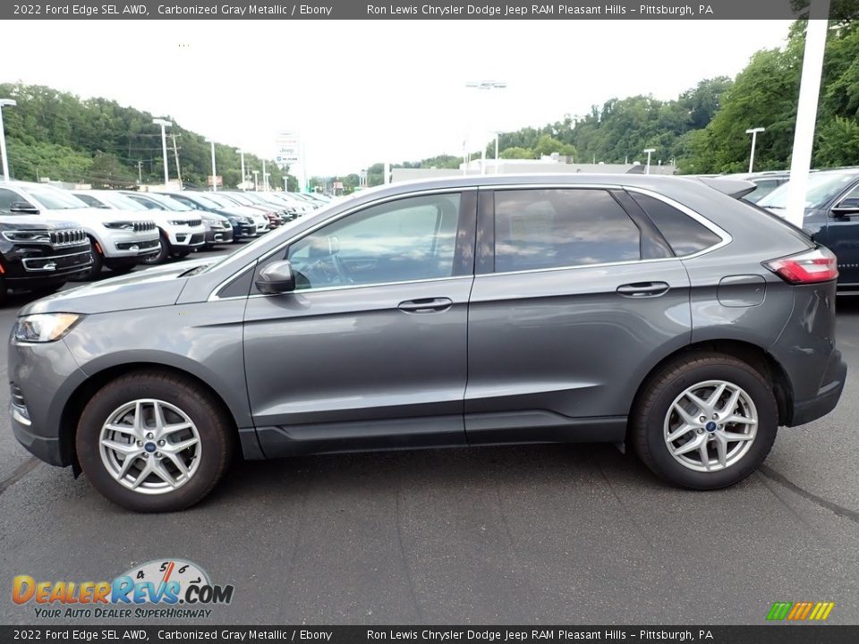 Carbonized Gray Metallic 2022 Ford Edge SEL AWD Photo #2