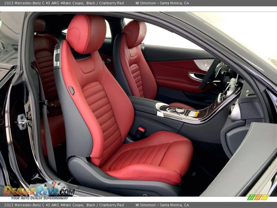 Cranberry Red Interior - 2023 Mercedes-Benz C 43 AMG 4Matic Coupe Photo #5