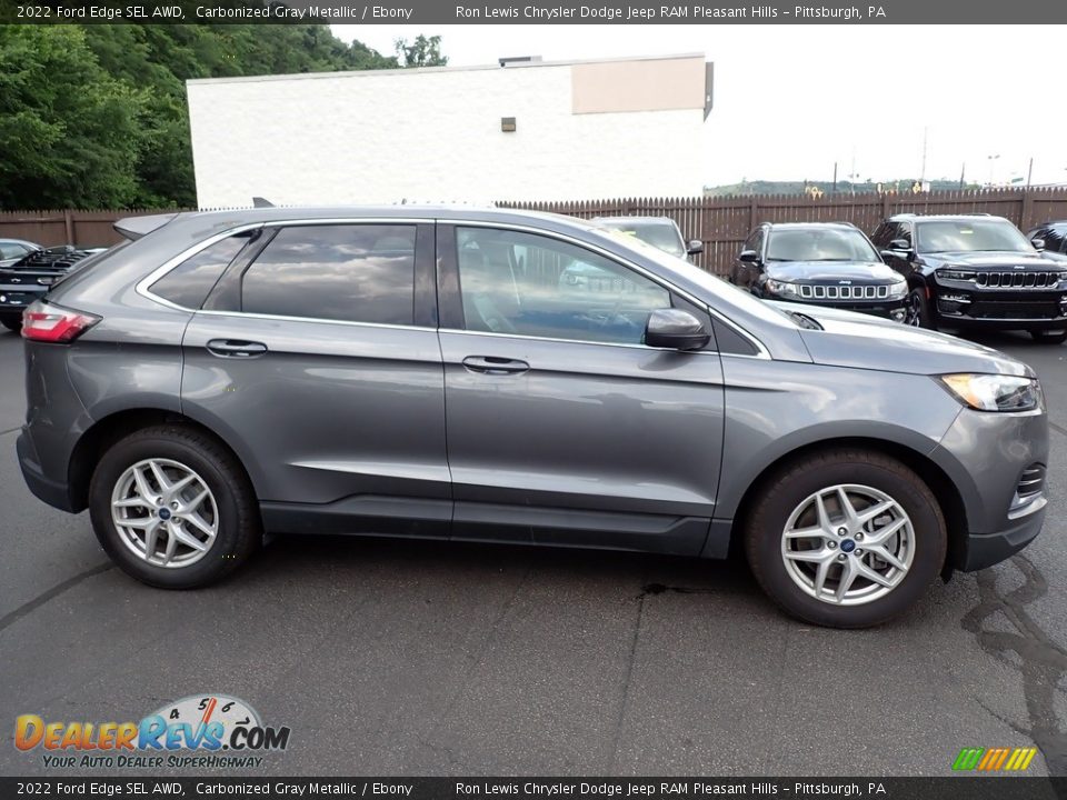 Carbonized Gray Metallic 2022 Ford Edge SEL AWD Photo #7