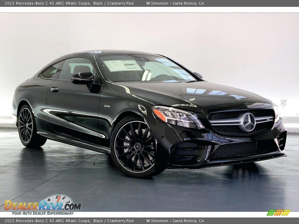 Front 3/4 View of 2023 Mercedes-Benz C 43 AMG 4Matic Coupe Photo #12