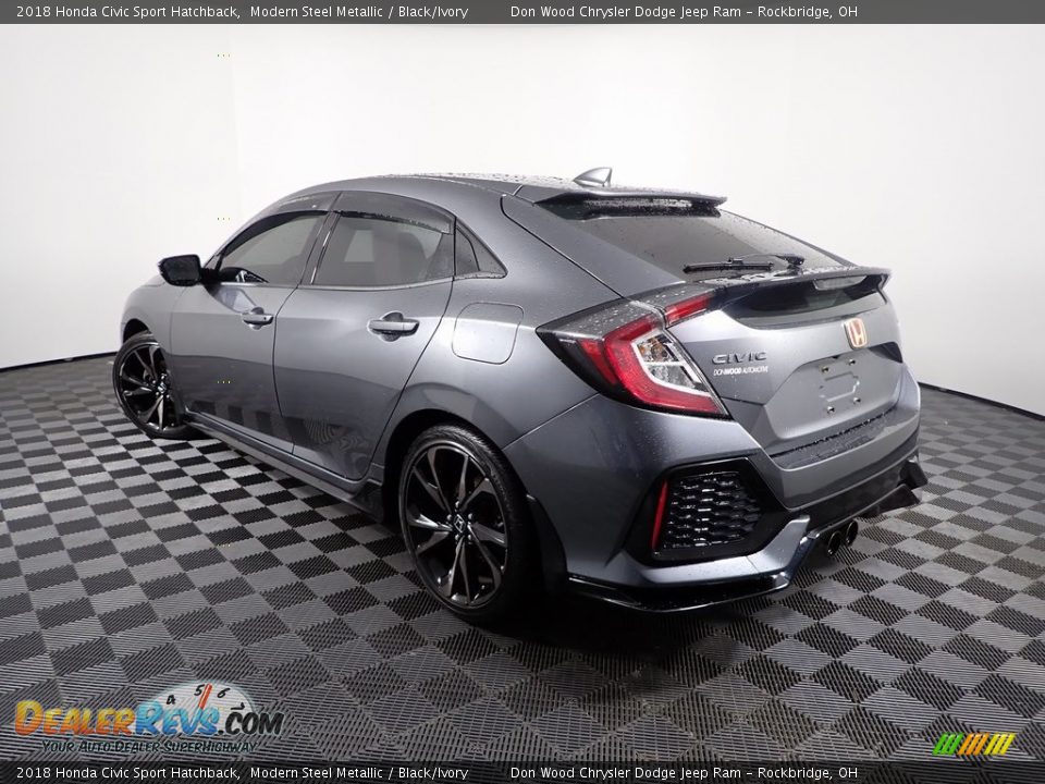 2018 Honda Civic Sport Hatchback Modern Steel Metallic / Black/Ivory Photo #6