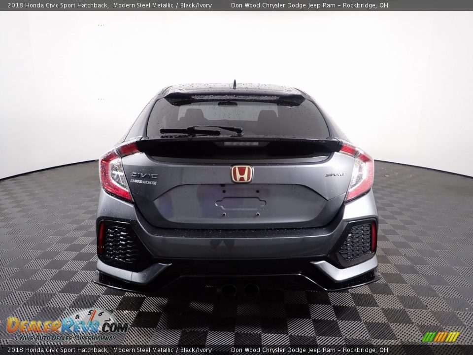 2018 Honda Civic Sport Hatchback Modern Steel Metallic / Black/Ivory Photo #7