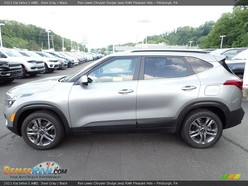 2021 Kia Seltos S AWD Steel Gray / Black Photo #2