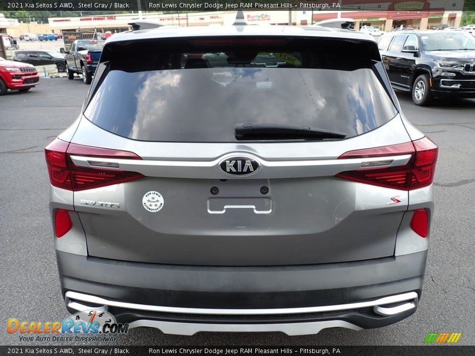 2021 Kia Seltos S AWD Steel Gray / Black Photo #4