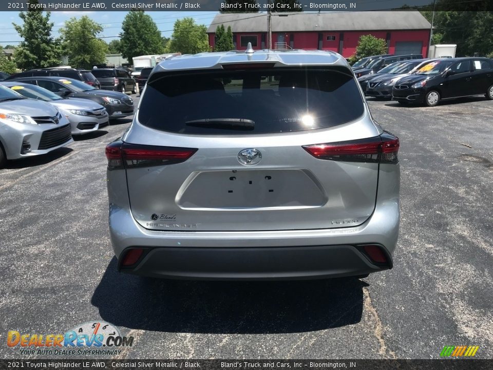 2021 Toyota Highlander LE AWD Celestial Silver Metallic / Black Photo #7