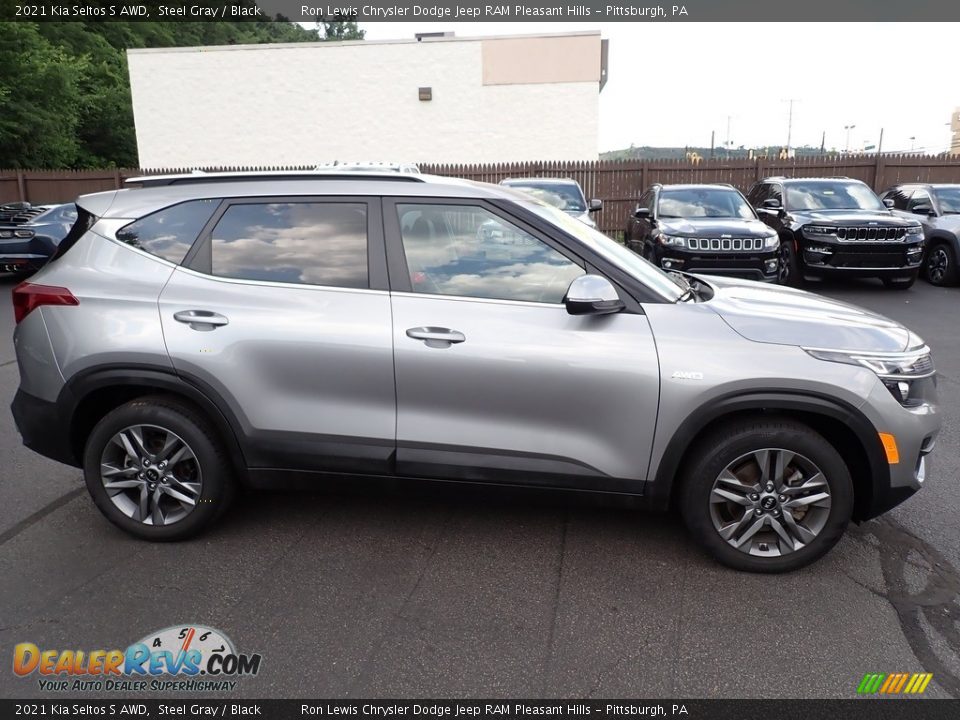 2021 Kia Seltos S AWD Steel Gray / Black Photo #7