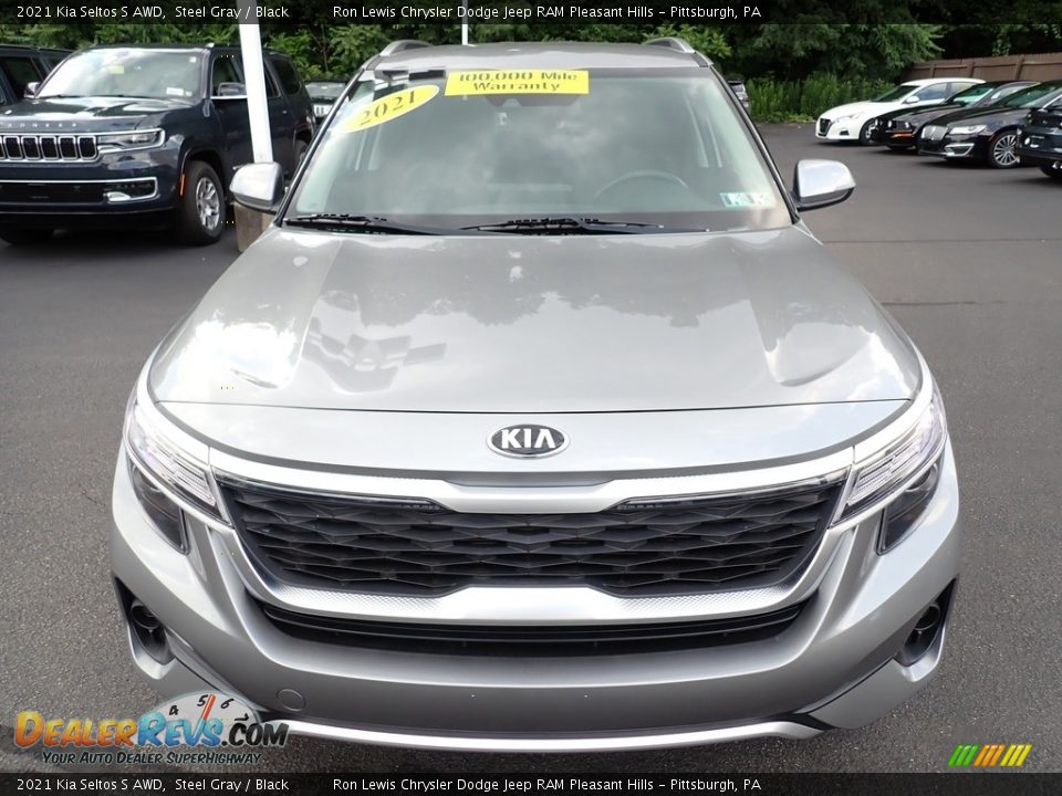 2021 Kia Seltos S AWD Steel Gray / Black Photo #9
