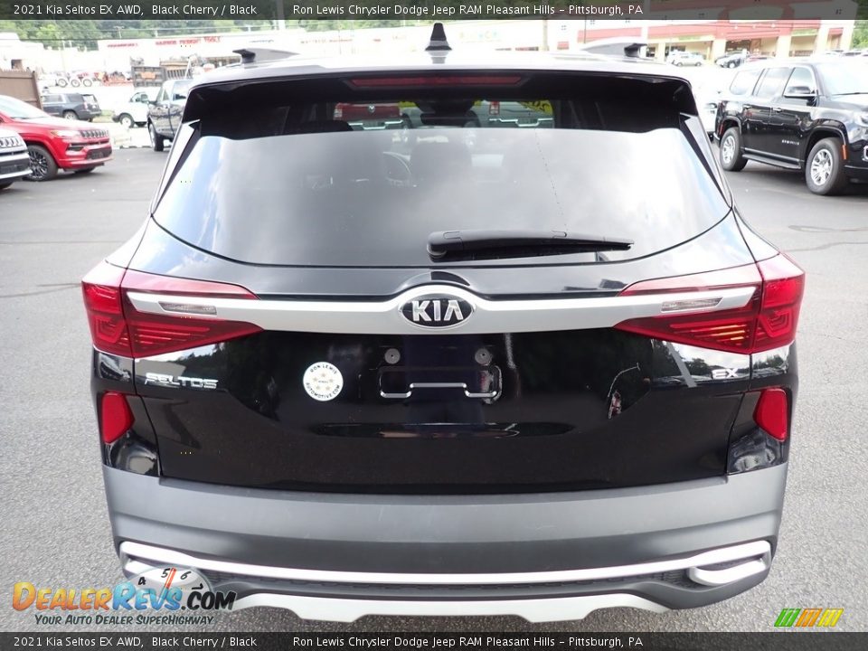 2021 Kia Seltos EX AWD Black Cherry / Black Photo #4