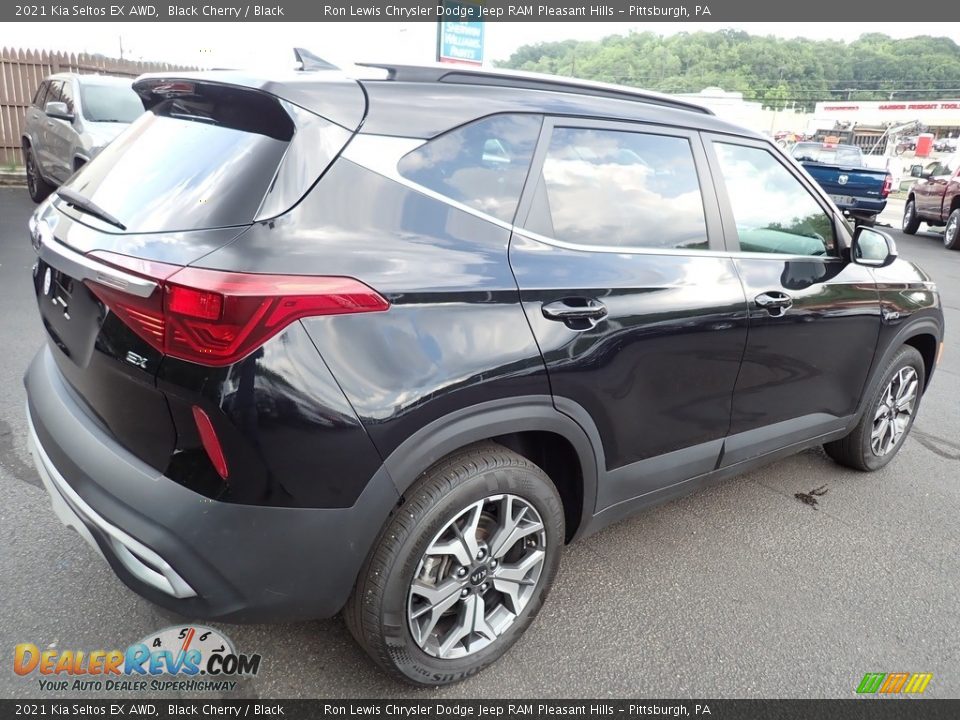 2021 Kia Seltos EX AWD Black Cherry / Black Photo #6