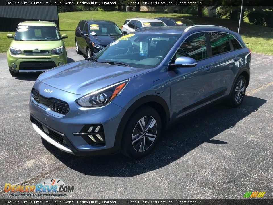 2022 Kia Niro EX Premium Plug-In Hybrid Horizon Blue / Charcoal Photo #3