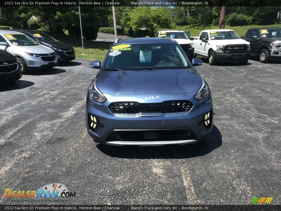 2022 Kia Niro EX Premium Plug-In Hybrid Horizon Blue / Charcoal Photo #4