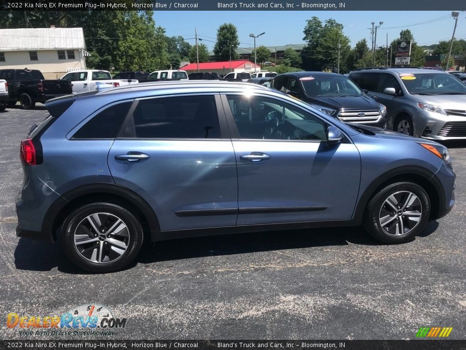 2022 Kia Niro EX Premium Plug-In Hybrid Horizon Blue / Charcoal Photo #6