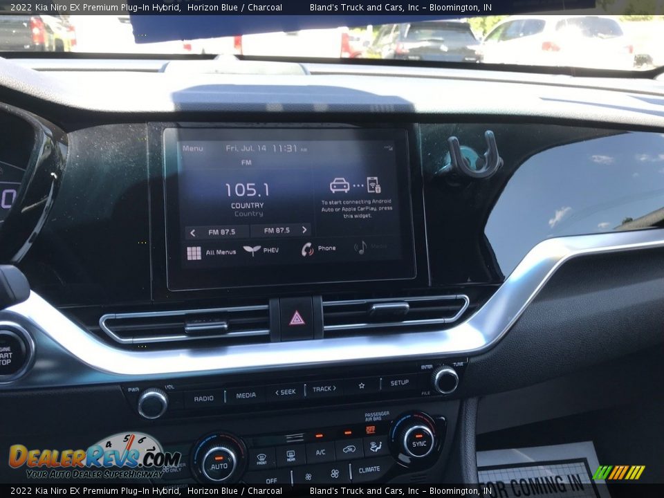 2022 Kia Niro EX Premium Plug-In Hybrid Horizon Blue / Charcoal Photo #19