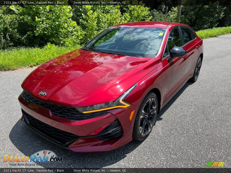 2021 Kia K5 GT-Line Passion Red / Black Photo #3