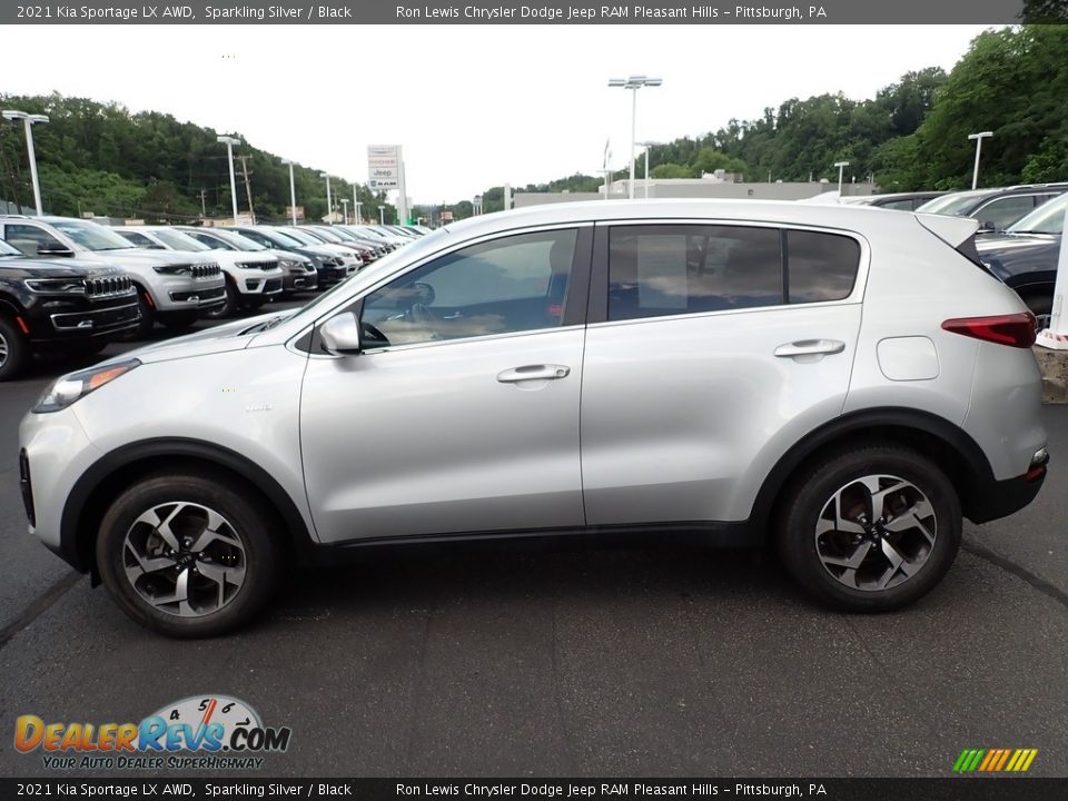 Sparkling Silver 2021 Kia Sportage LX AWD Photo #2