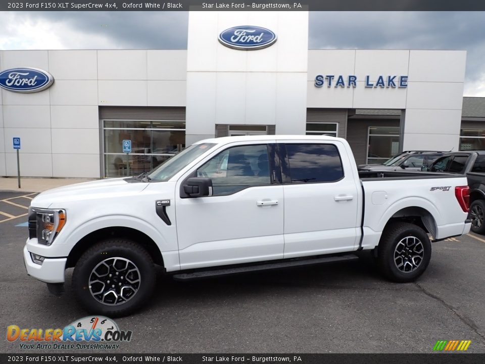 2023 Ford F150 XLT SuperCrew 4x4 Oxford White / Black Photo #1