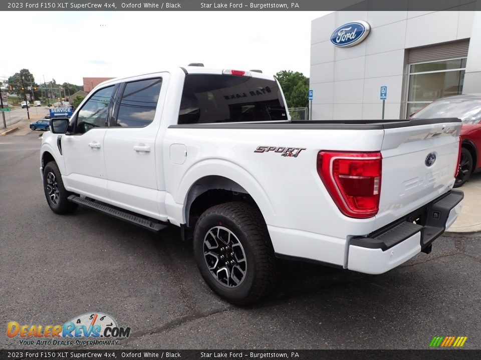 2023 Ford F150 XLT SuperCrew 4x4 Oxford White / Black Photo #3