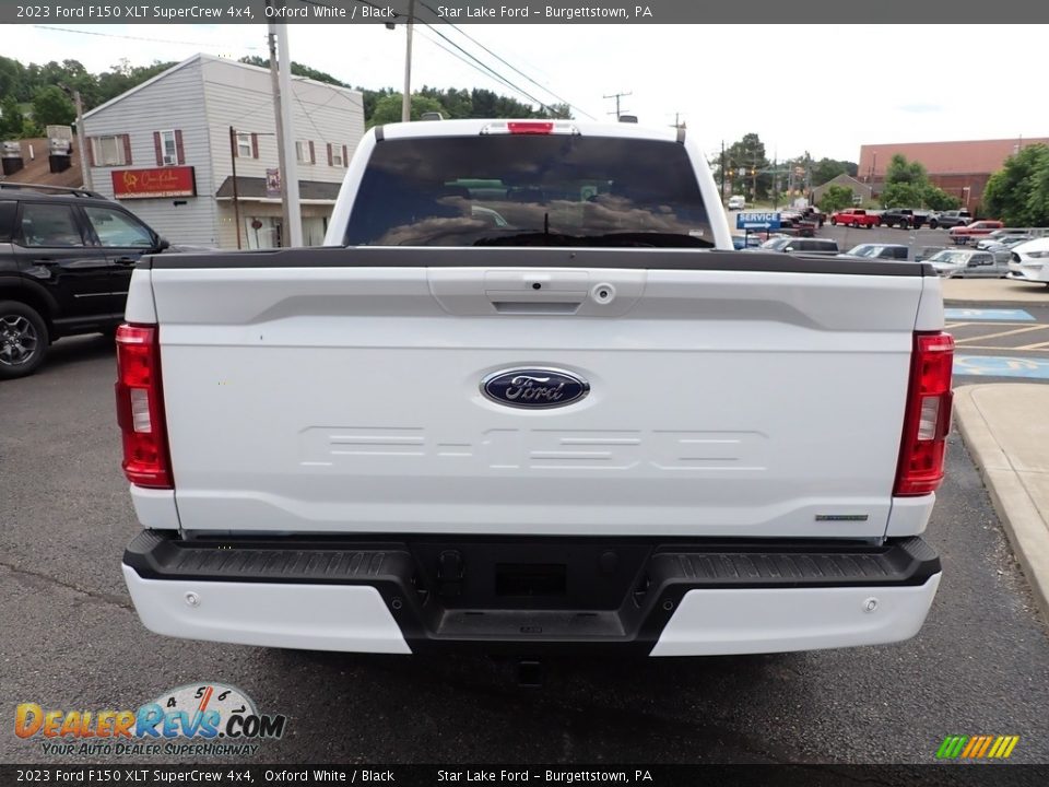 2023 Ford F150 XLT SuperCrew 4x4 Oxford White / Black Photo #4