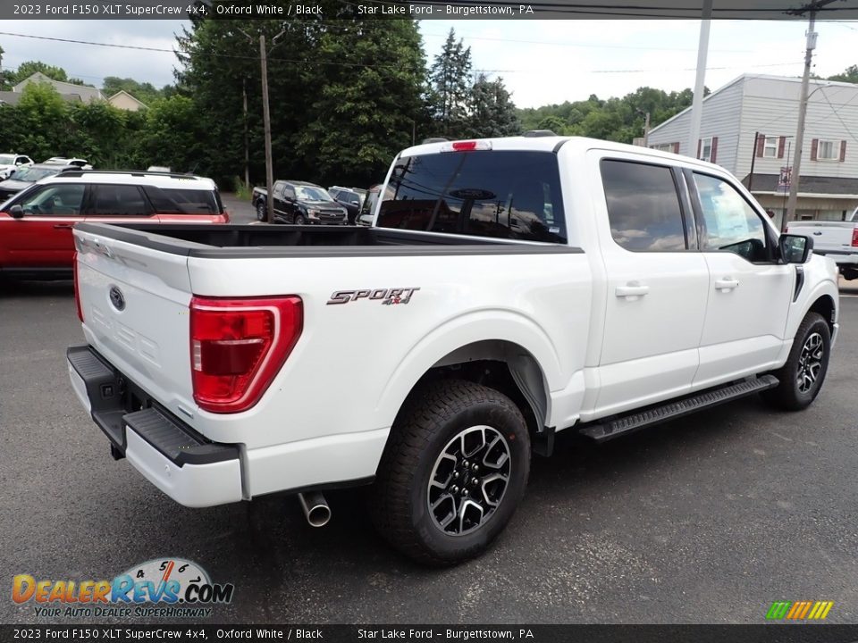 2023 Ford F150 XLT SuperCrew 4x4 Oxford White / Black Photo #5