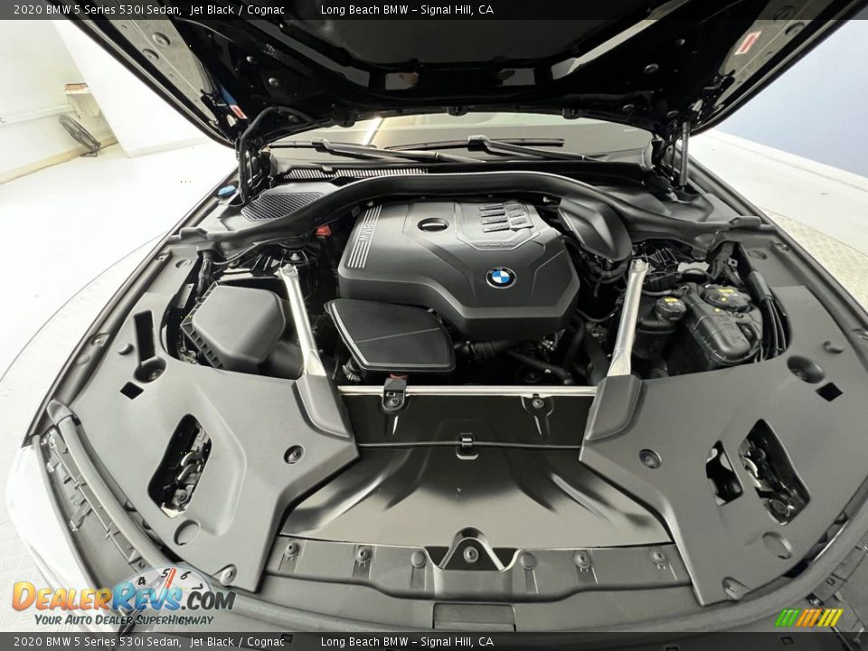 2020 BMW 5 Series 530i Sedan Jet Black / Cognac Photo #7