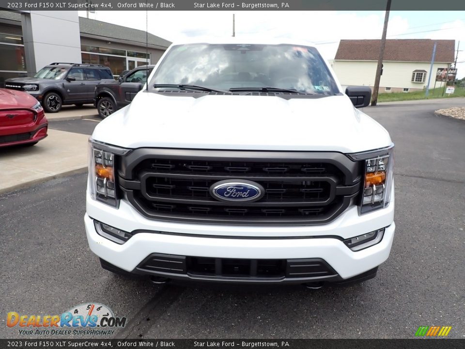 2023 Ford F150 XLT SuperCrew 4x4 Oxford White / Black Photo #8