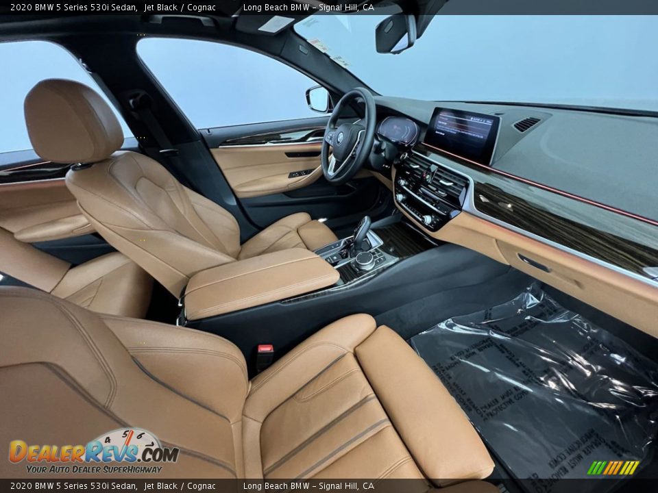 2020 BMW 5 Series 530i Sedan Jet Black / Cognac Photo #11