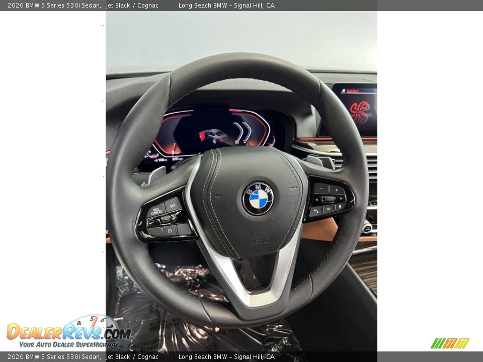 2020 BMW 5 Series 530i Sedan Jet Black / Cognac Photo #19