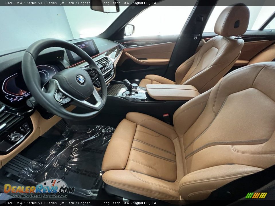 2020 BMW 5 Series 530i Sedan Jet Black / Cognac Photo #21