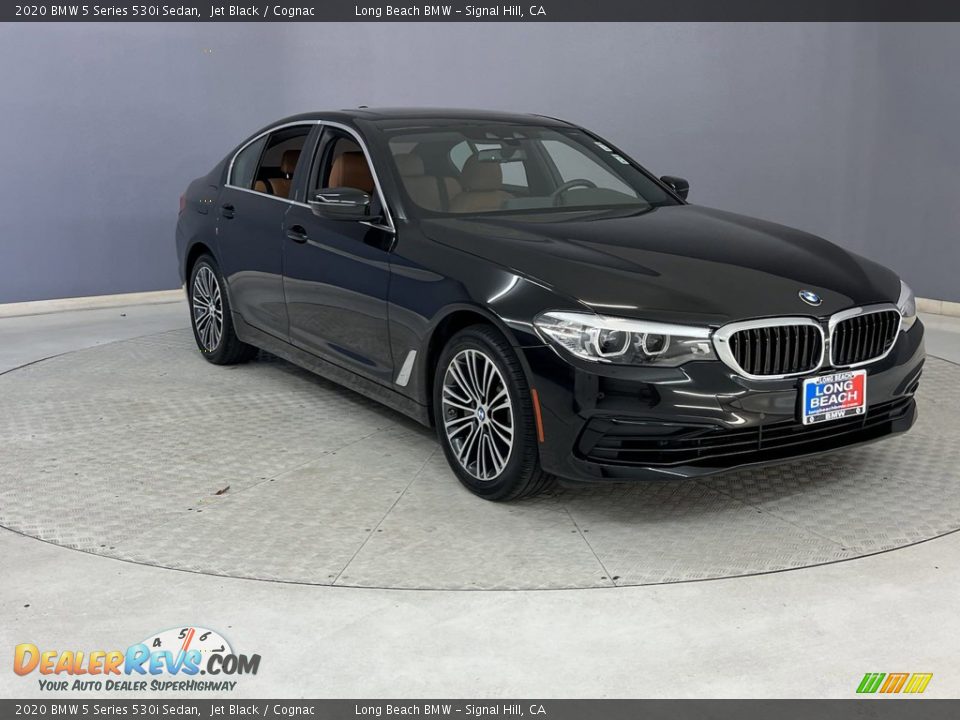 2020 BMW 5 Series 530i Sedan Jet Black / Cognac Photo #35