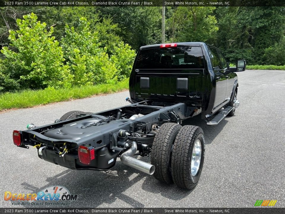 2023 Ram 3500 Laramie Crew Cab 4x4 Chassis Diamond Black Crystal Pearl / Black Photo #6