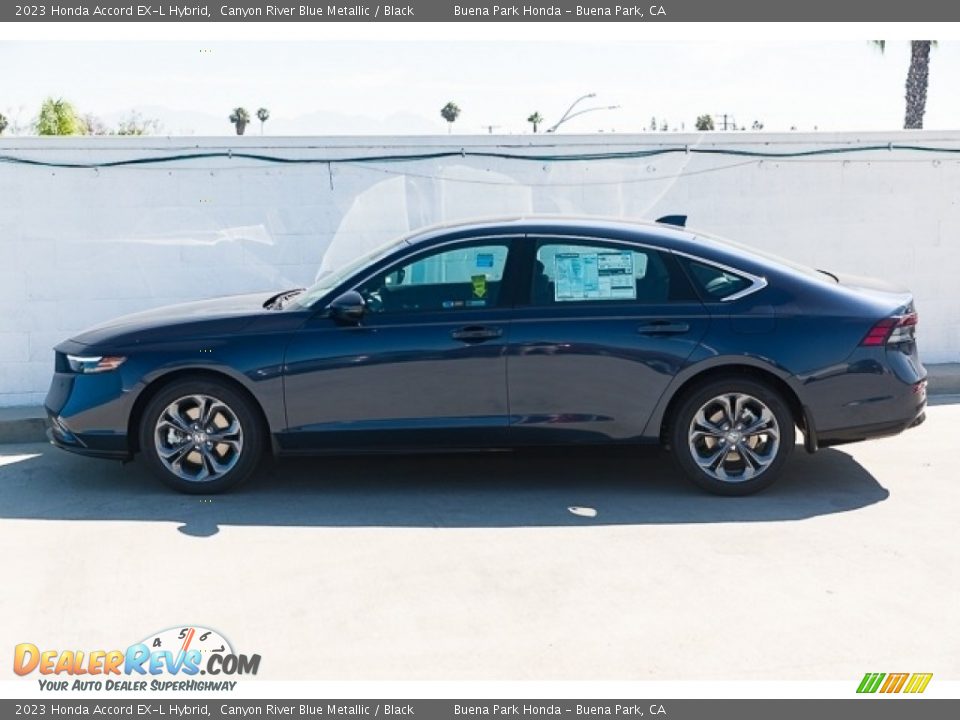 2023 Honda Accord EX-L Hybrid Canyon River Blue Metallic / Black Photo #6