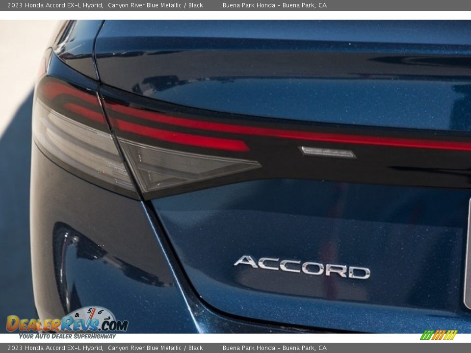 2023 Honda Accord EX-L Hybrid Canyon River Blue Metallic / Black Photo #8