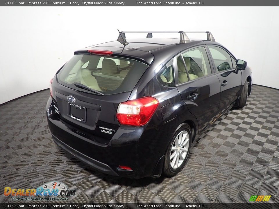 2014 Subaru Impreza 2.0i Premium 5 Door Crystal Black Silica / Ivory Photo #14