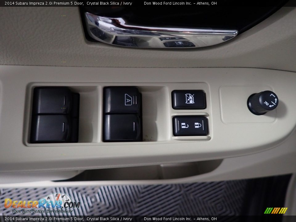 2014 Subaru Impreza 2.0i Premium 5 Door Crystal Black Silica / Ivory Photo #16