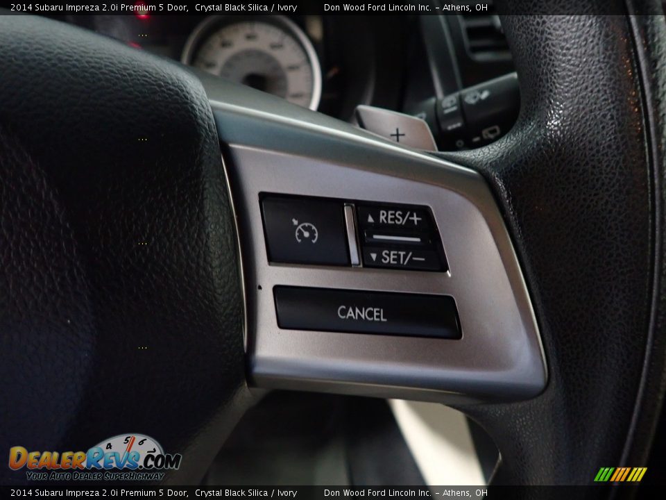 2014 Subaru Impreza 2.0i Premium 5 Door Crystal Black Silica / Ivory Photo #24