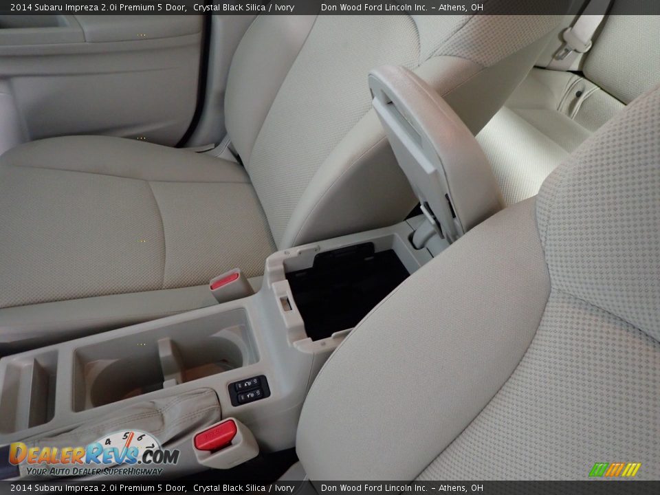 2014 Subaru Impreza 2.0i Premium 5 Door Crystal Black Silica / Ivory Photo #27