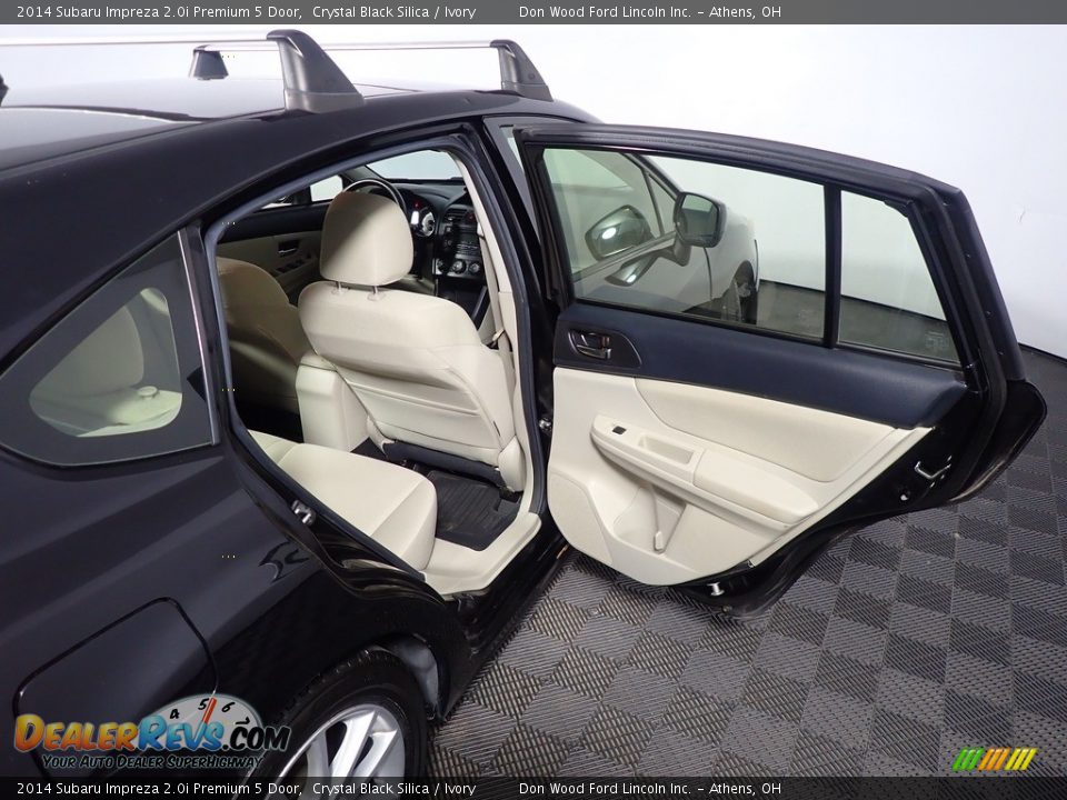 2014 Subaru Impreza 2.0i Premium 5 Door Crystal Black Silica / Ivory Photo #30