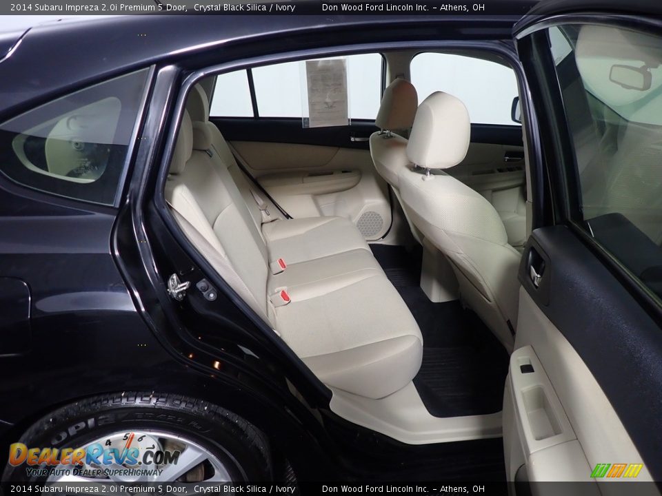 2014 Subaru Impreza 2.0i Premium 5 Door Crystal Black Silica / Ivory Photo #31