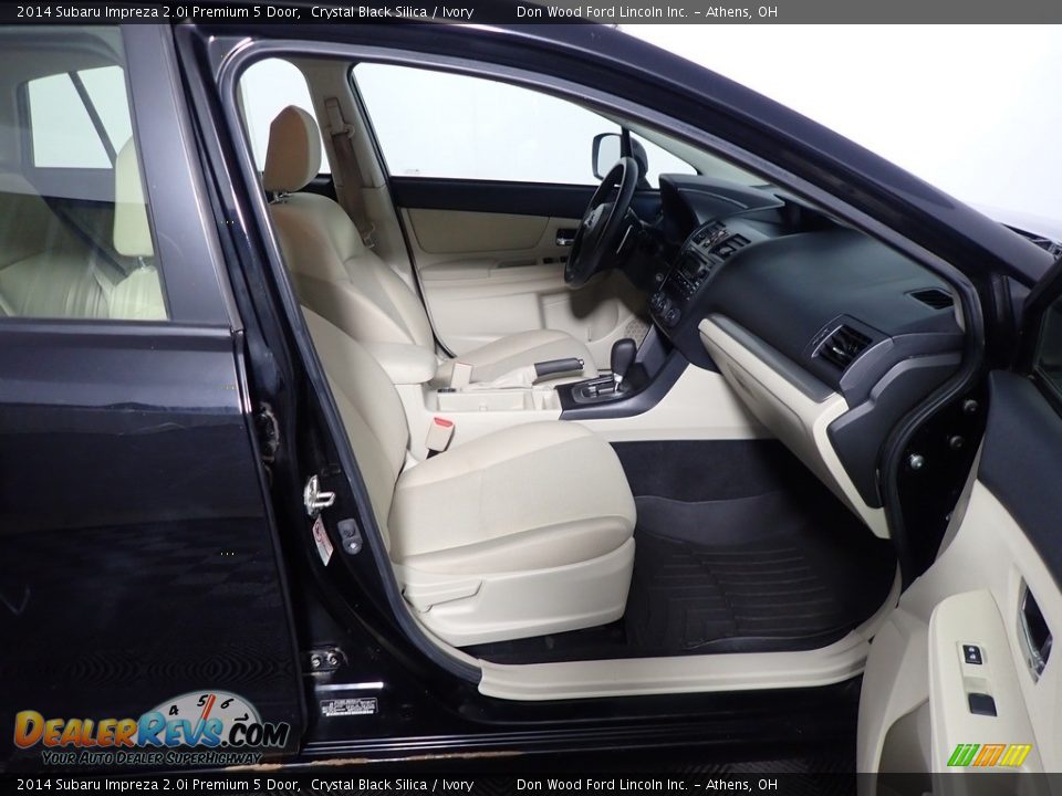 2014 Subaru Impreza 2.0i Premium 5 Door Crystal Black Silica / Ivory Photo #33