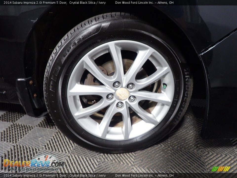 2014 Subaru Impreza 2.0i Premium 5 Door Crystal Black Silica / Ivory Photo #35