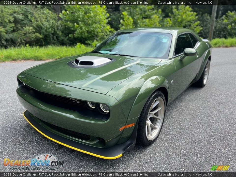2023 Dodge Challenger R/T Scat Pack Swinger Edition Widebody F8 Green / Black w/Green Stitching Photo #2