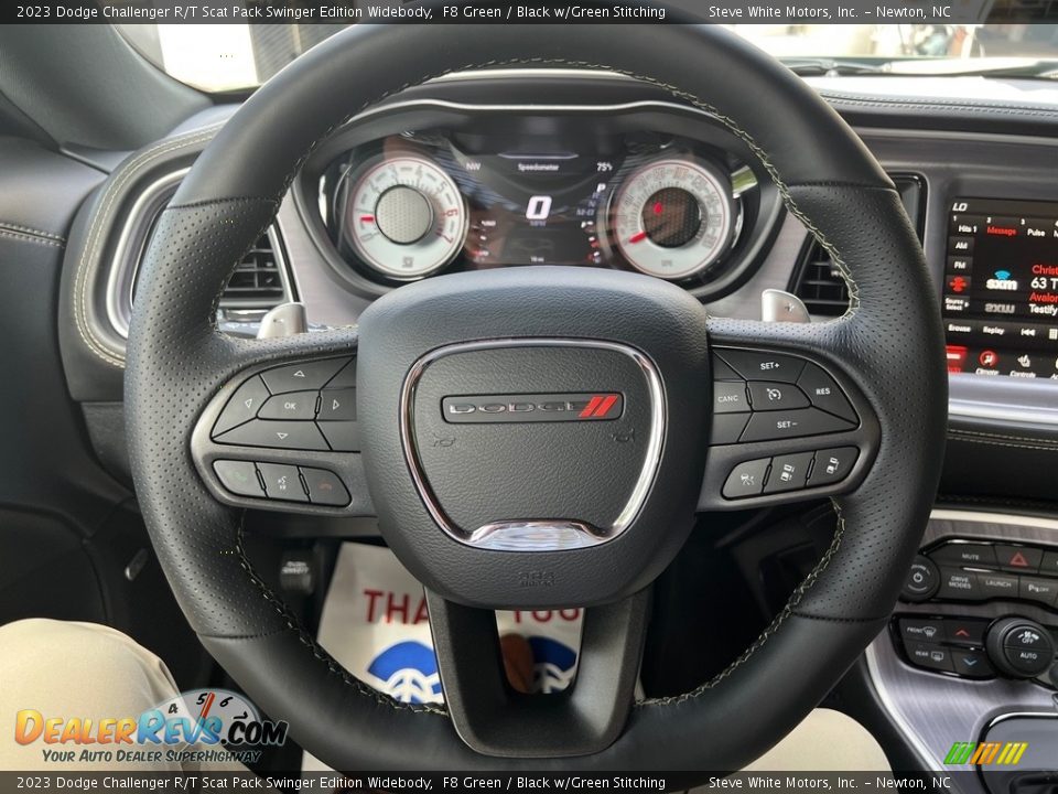 2023 Dodge Challenger R/T Scat Pack Swinger Edition Widebody Steering Wheel Photo #20