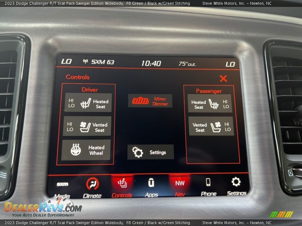 Controls of 2023 Dodge Challenger R/T Scat Pack Swinger Edition Widebody Photo #25