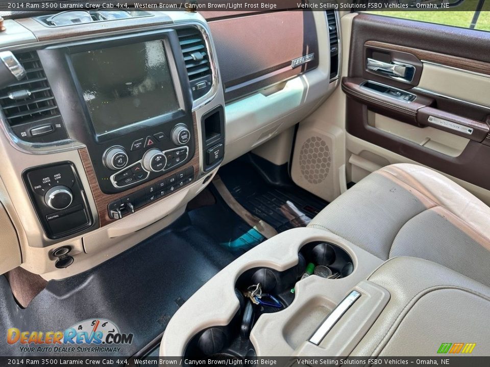 2014 Ram 3500 Laramie Crew Cab 4x4 Western Brown / Canyon Brown/Light Frost Beige Photo #6