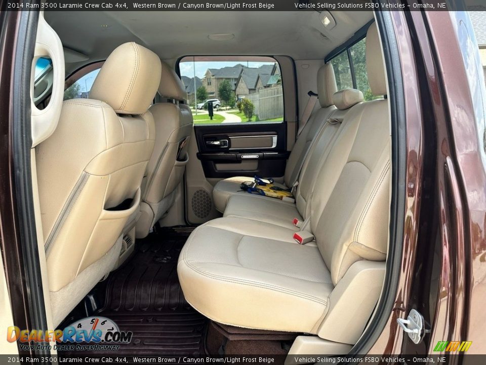 Rear Seat of 2014 Ram 3500 Laramie Crew Cab 4x4 Photo #9