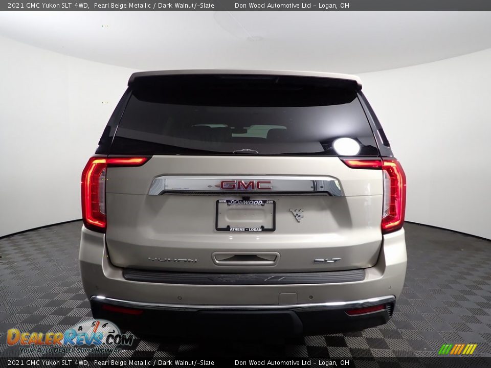 2021 GMC Yukon SLT 4WD Pearl Beige Metallic / Dark Walnut/­Slate Photo #9