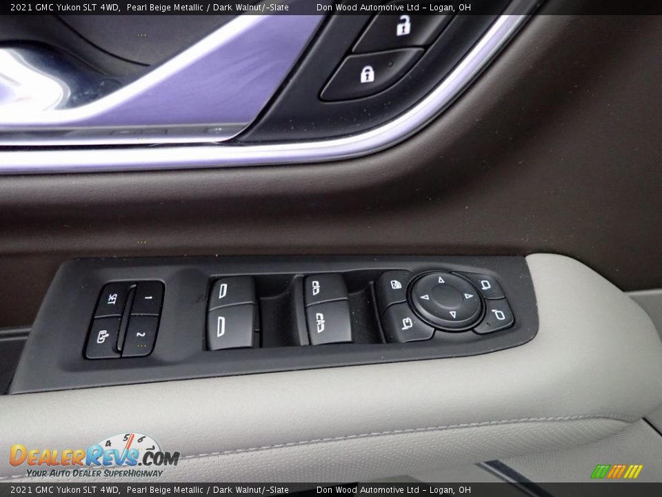 2021 GMC Yukon SLT 4WD Pearl Beige Metallic / Dark Walnut/­Slate Photo #13