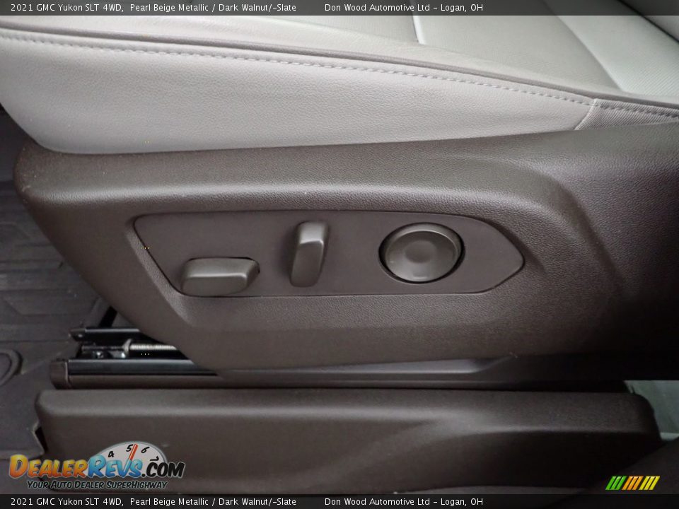 2021 GMC Yukon SLT 4WD Pearl Beige Metallic / Dark Walnut/­Slate Photo #14