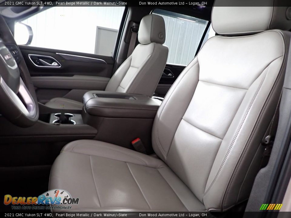 2021 GMC Yukon SLT 4WD Pearl Beige Metallic / Dark Walnut/­Slate Photo #15
