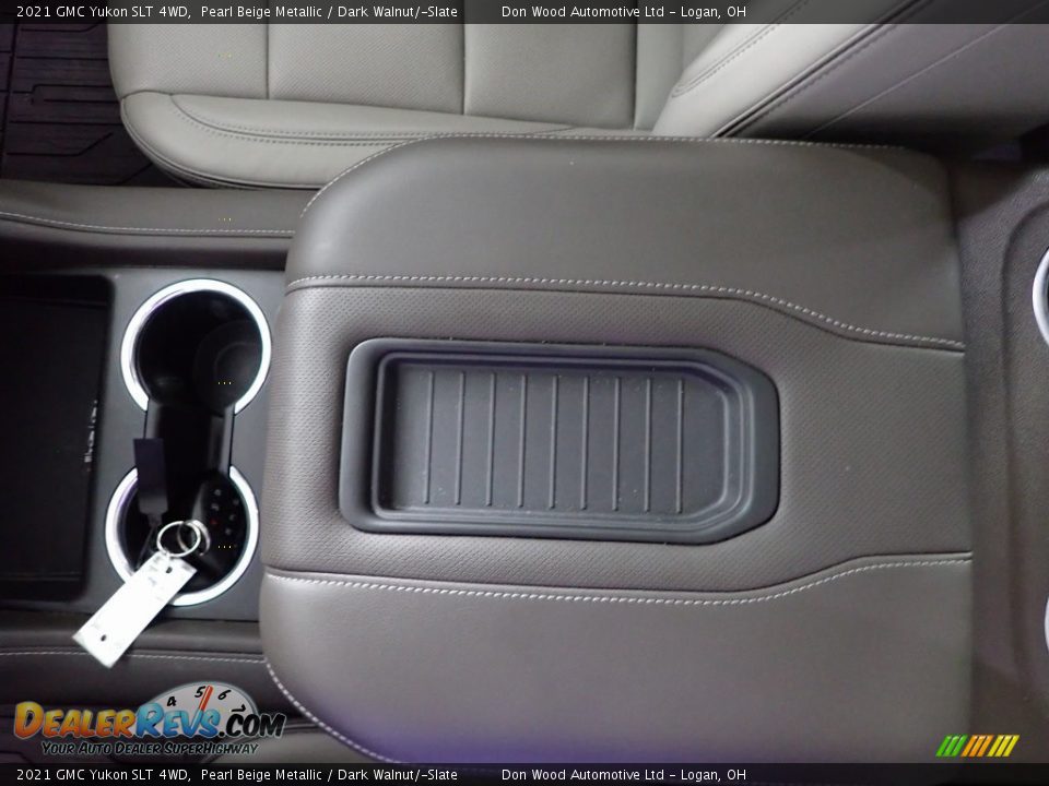 2021 GMC Yukon SLT 4WD Pearl Beige Metallic / Dark Walnut/­Slate Photo #21